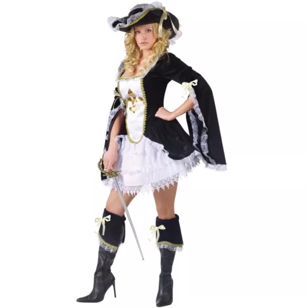 Women’s Saloon Madame Musketeer Adult Halloween Costume small/Med